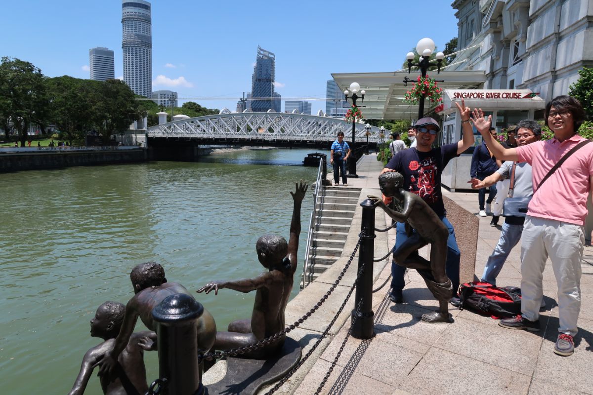 テキストテキスト社員旅行の様子